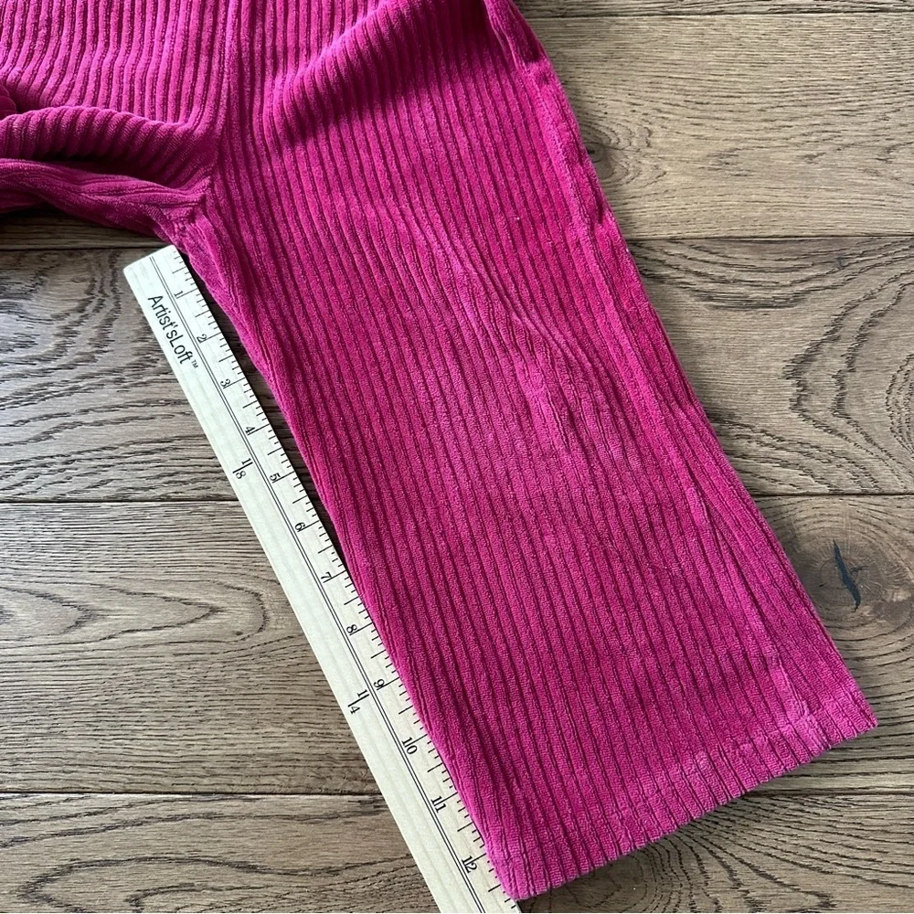 Zara Girls RUFFLED CORDUROY Jumpsuit 2-3 Years Pink